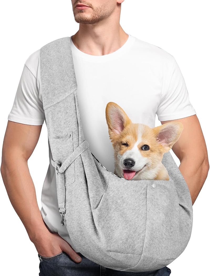 Adiwo Puppy Carrier Dog Carrier Bag Shoulder Tote Reversible Hands-Free Small