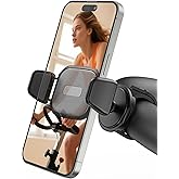 OQTIQ Phone Holder for Peloton Bike, Exercise Bike 360° Rotatable Handlebar Phone Mount with Adjustable Silicone Strap for Stroller, Shopping Cart, Gym – Fit for 4.7"-6.9" Smartphones