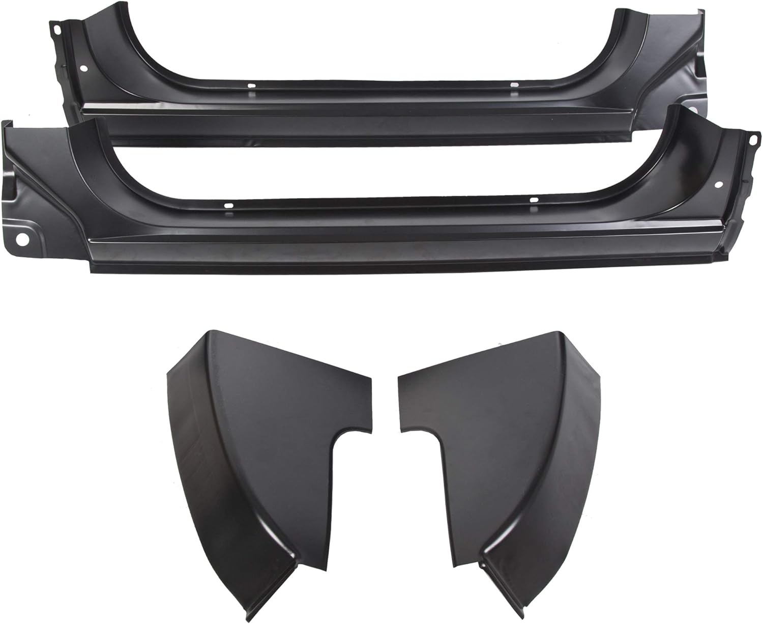 Cab Corners and Rocker Panels Kit For The driver and passenger Side Left Right Fits 1973-1987 Chevy/GMC C10 K10 pickup truck Metal 4 Pcs