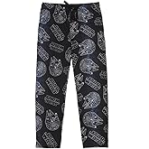 Men's Adult Black Star Wars Sleep Pants - Galactic Comfort for Sci-Fi Fans