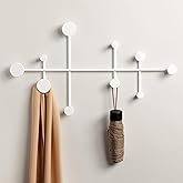 Kazai. 'Sval' Wall Wardrobe | Minimalist Coat Hook Design from Berlin | Modern Metal Wall-Mounted Coat Rack/Hooks | White