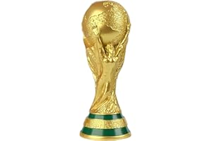 TAIVOZE 2022 World Cup Trophy Replica, Gold Resin Soccer Collectible for Desktop & Office