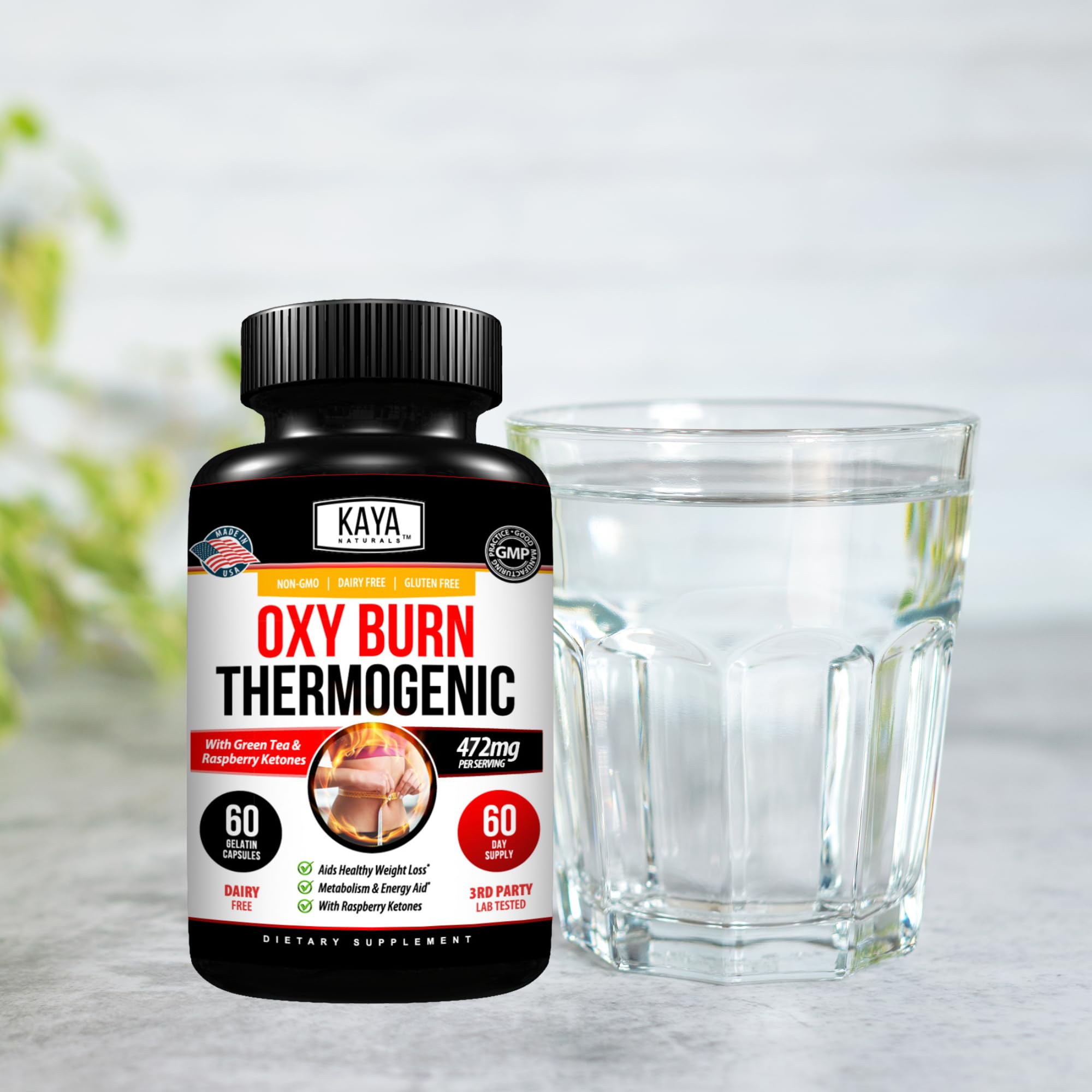 Kaya Naturals Supreme Fat Burner - Weight Loss Pills Women & Men - Appetite Suppressant Supplement - Powerful Thermogenic Diet Pills - Natural Energy Boost Oxy Burn 60 Count