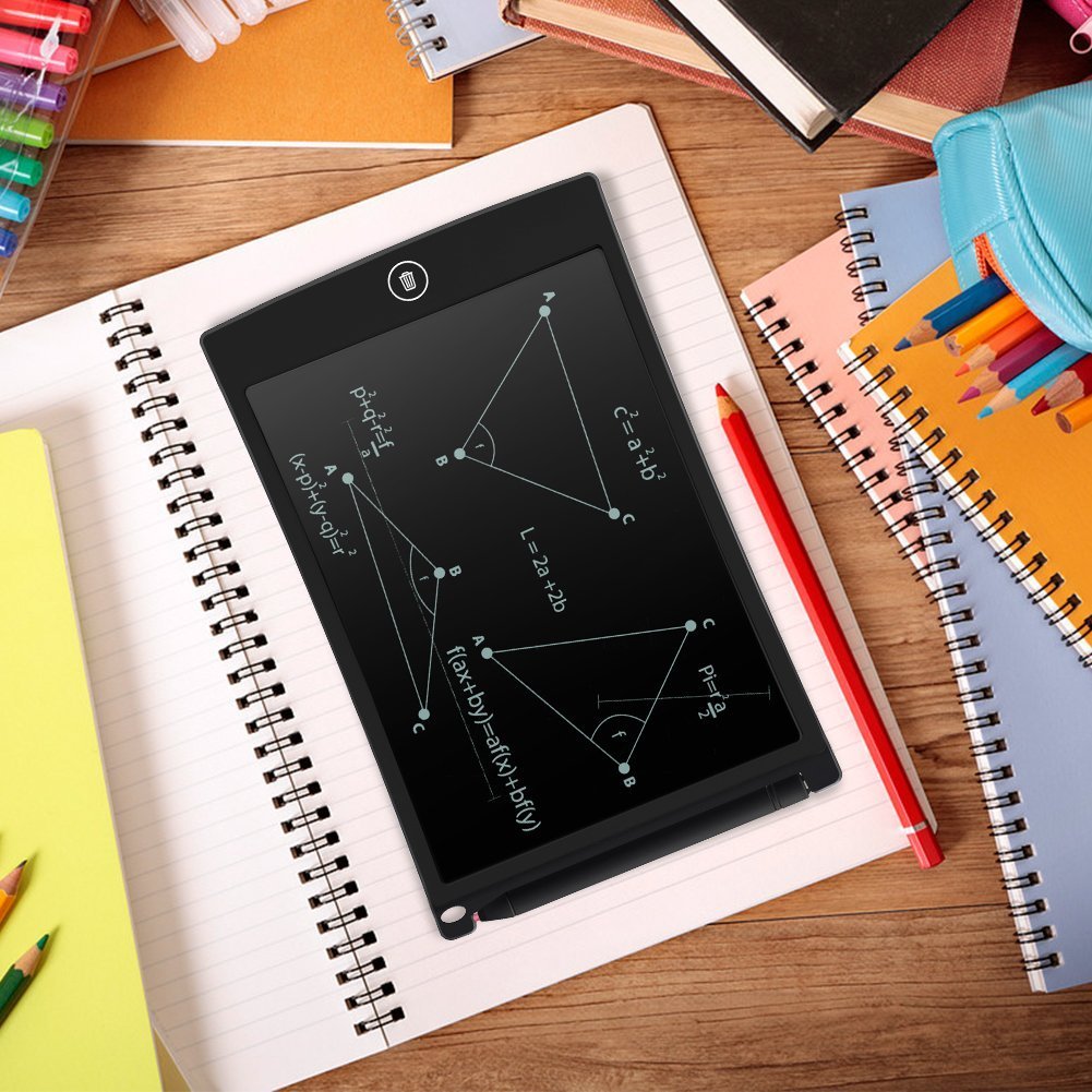 SinoPro 8.5 Inch LCD Writing Tablet Digital Handwriting Pad Drawing Board with Stylus Built-in Button Battery as Gift for Kids, Designer, Teacher, Student and Business Use (Blue)