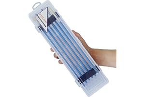 RISLISO Paint Brush Holder with Foam Inserts, Fine Art Portable Paint Brush Organizer Long Paint Brushes Watercolor Brush Cas