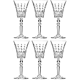 Barski Goblet - White Wine Glass - Water Glass - Stemmed Glasses - Set of 6 Goblets - Crystal like Glass - 7 oz. Beautifully Designed Made in Europe