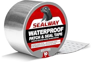 SEALWAY Silver RV Roof Sealant Tape, 2" x 10' Waterproof Repair Seal Tape – Extra Thick, UV-Resistant, Weatherproof Patch for Permanent Leak Sealing on RVs, Trailers, and Mobile Homes