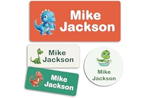 152 Personalized Daycare Labels with Name,Custom Waterproof Name Stickers,No Iron Name Stickers for Clothing Tags,Water Bottl