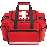 Professional Empty EMT First Responder Padded Bag,Large Trauma First Aid Carrying Bag for Paramedics and Emergency Supplies Kit,Medical for Business,Home,Outdoor
