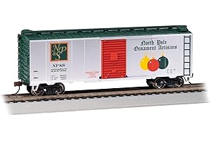 Bachmann Trains - PS1 40’ Box CAR - North Pole Ornament ARTISANS - Ho Scale
