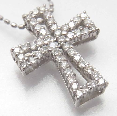 Amazon クロス クロスネックレス ダイヤクロスネックレス ダイヤネックレス 十字架 ゴールドネックレス １８金 角クロス ネックレス 通販