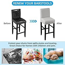 YISUN Waterproof Bar Stool Covers, Stretch Pub