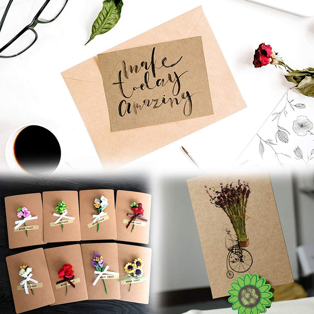 100 Carte Kraft Per Orecchini 5x5 Cm - Con 6 Fori, Per Esposizione E Vendita Fai Da Te, Colore Cachi