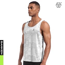 Sanken Men's Quick Dry Workout Tank Tops Breathable