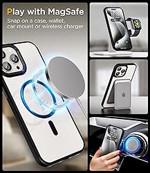 SUCGLES for iPhone 15 Pro Max Case with MagSafe