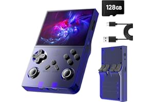 R40 Retro Handheld Game Console, 18000+ HD Games Mini Retro Gaming Console, 3.5 Inch IPS Screen, 128GB TF Card, 3000 mAh Batt