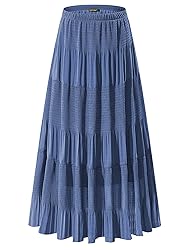 NASHALYLY Women's Chiffon Elastic High Waist