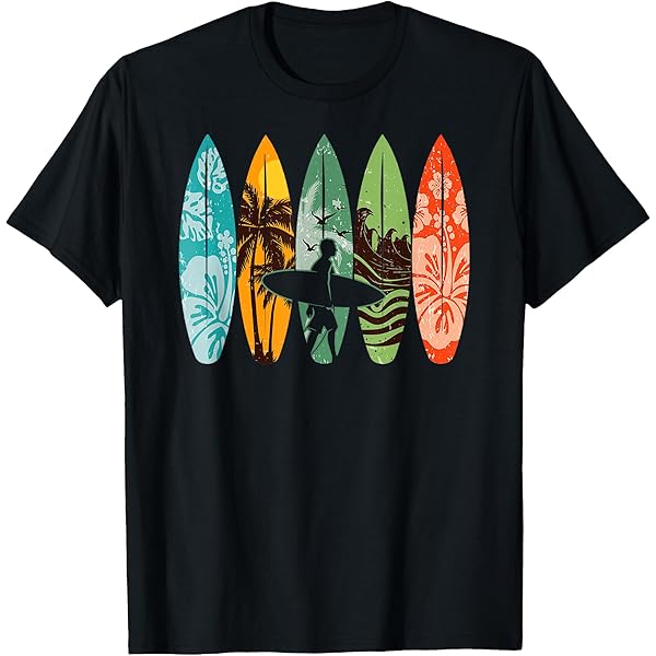 Amazon.com: Big Wave Surfing Surfer Sun water Wave T-Shirt