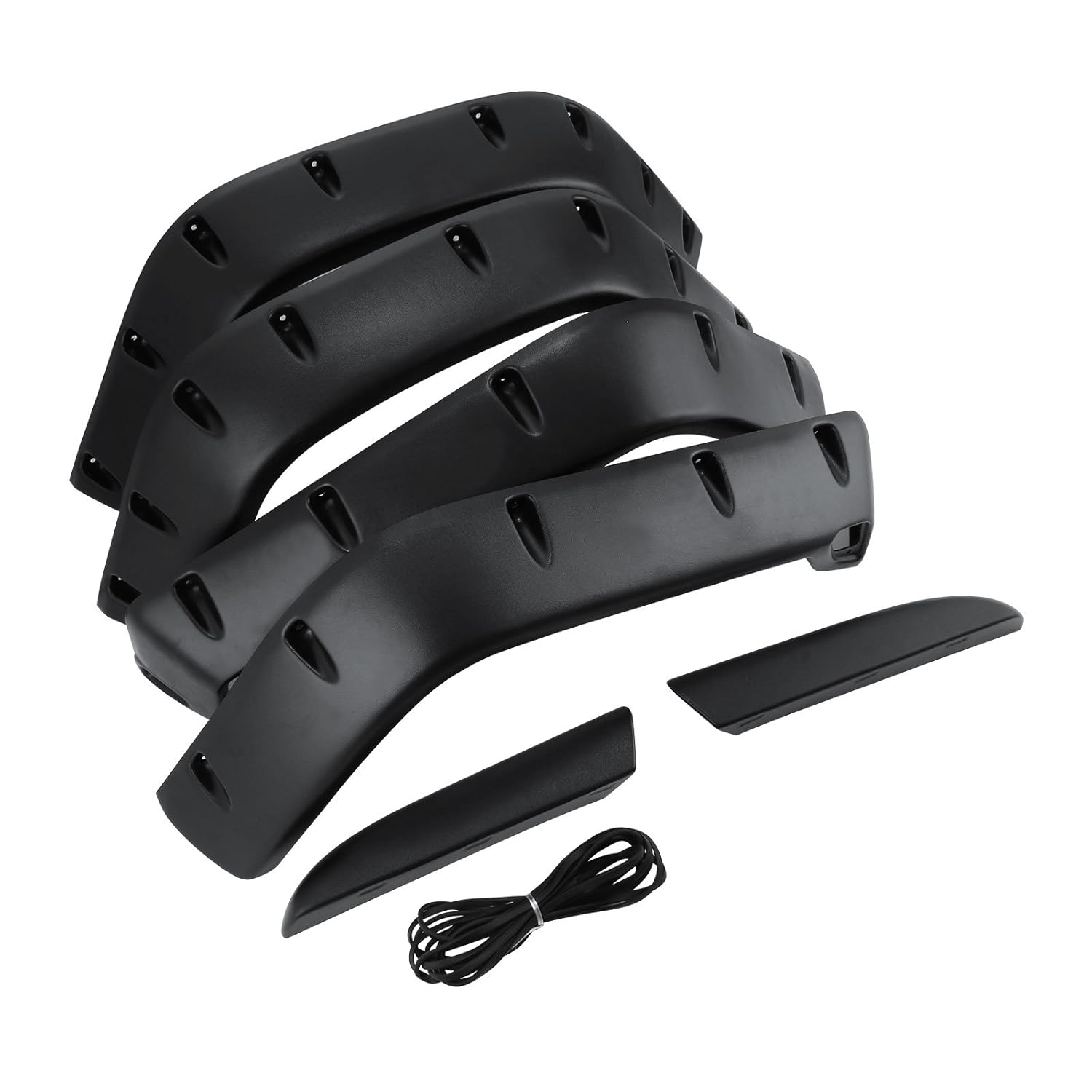 Fender Flares & Trim Fender Flares Mophorn Fender Flares 7 Inch Wide 6PC Set Flat Style Fender