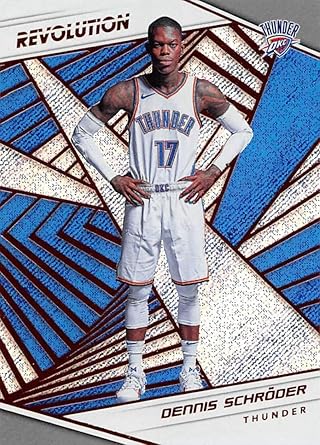 Amazon Com 2018 19 Panini Revolution Basketball 83 Dennis Schroder Oklahoma City Thunder Official Nba Trading Card By Panini Collectibles Fine Art