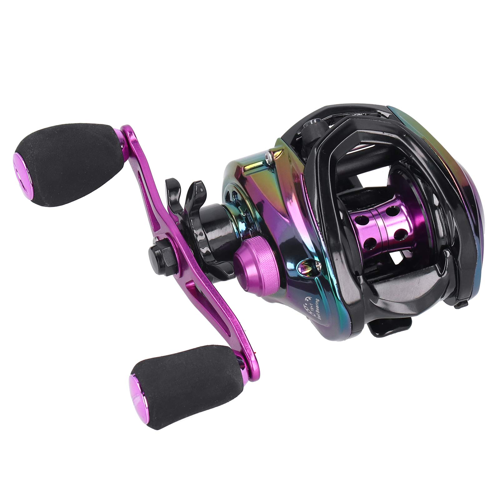 Fafeims Alomejor Baitcasting Reel 8.1:1 Gear Ratio – Lightweight Aluminum Body, 11kg Carbon Drag System, Left-Hand Retrieve Fishing Reel for Freshwater & Saltwater Bass, Pike, and