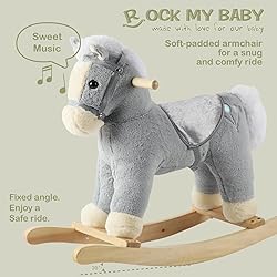 Rock My Baby Pony Rocking Horse, Plush Stuffed