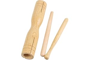 BQLZR Percussion Instrument Wood Croak Block with 2 Mallet