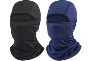 CMONIE 2Pack Balaclava Face Ski Mask Sun UV Protection Hood Breathable Face Mask for Men Women - Motorcycle Fishing Multi