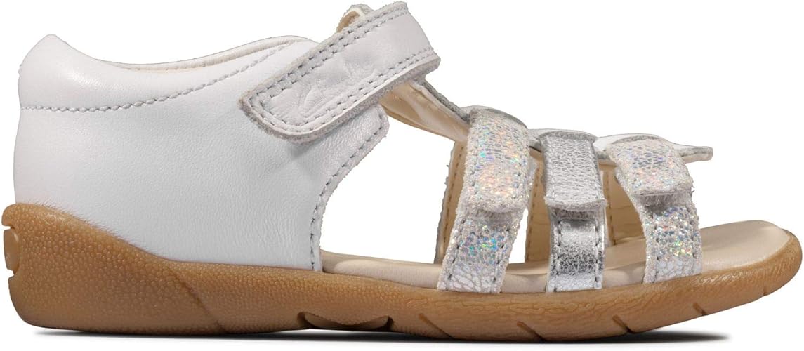 clarks sandals kids white