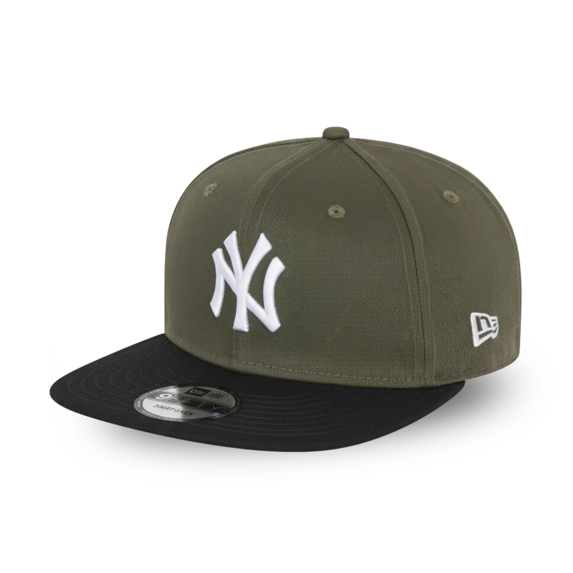 New Era Boy's Colour Block 950 New York Yankees Boys Cap, Olive, 6 Years UK
