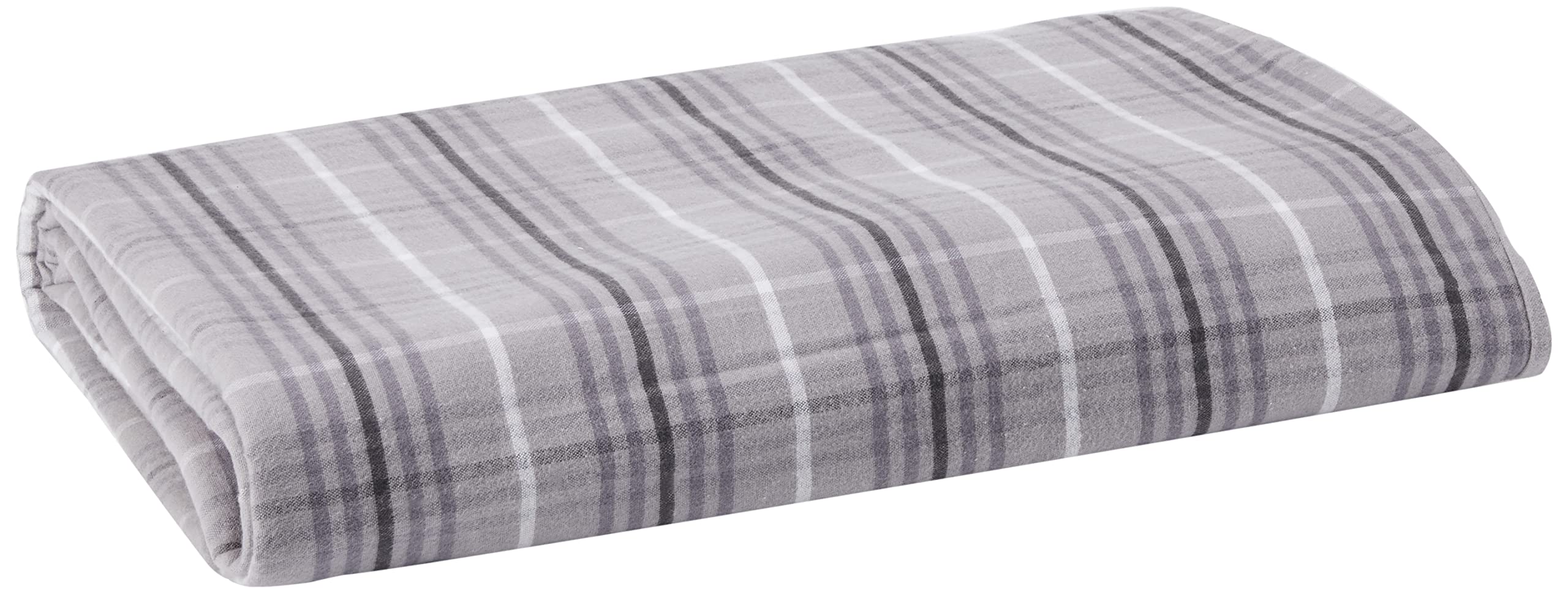 Peacock Blue Hotel Valloire Duvet Cover, Brushed Cotton, Graphite, Double