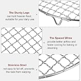 sourcing map Round Cooking Rack 10.2 inch Stainless Steel BBQ Grill Net with view 4
