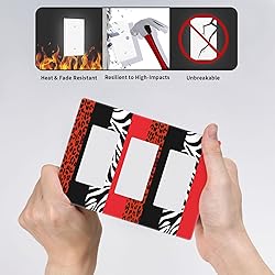 Fashion Red Black White Zebra Leopard Cheetah Print
