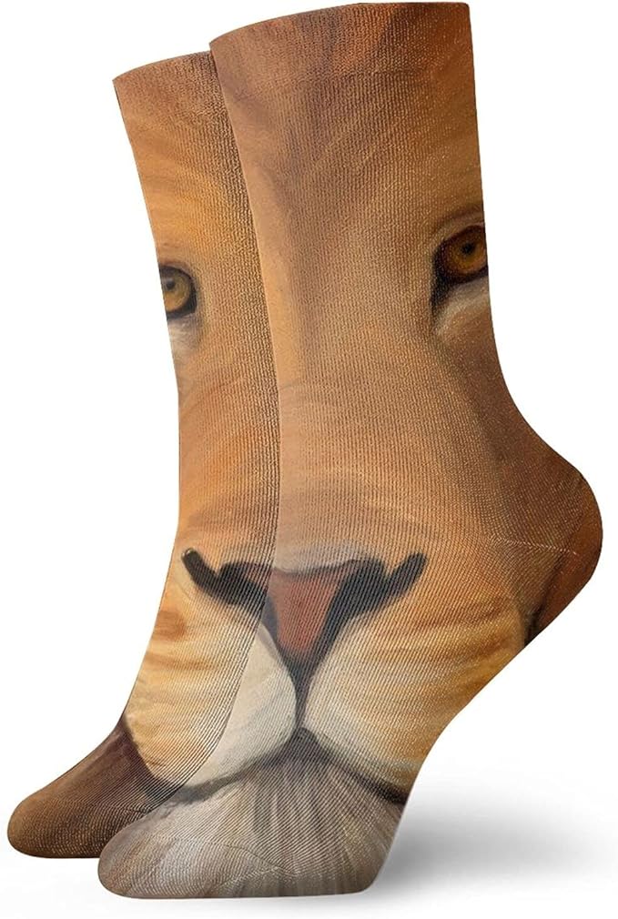 QUEMIN Künstlerische Malerei von Lion Face Herren Damen Kissen Crew