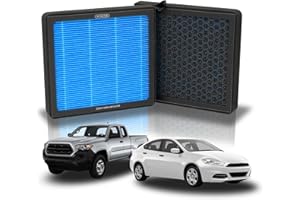 ZEZUT CF10374 Cabin Air Filter - Fits Toyota Tacoma (2005-2023), Dodge Dart (2013-2016), Pontiac Vibe (2003-2008) | Honeycomb Structure, Durable with Activated Carbon Beads (1 Pack)