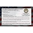 Service Dog Cards - 50 ADA Service Dog Information Cards State Your Rights - Service Dog ADA Info Cards state your legal rights - Give them to people that don't know your rights which allow you to bring your dog anywhere