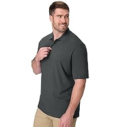 Hanes mens Short Sleeve X-temp W/ Freshiq Polo