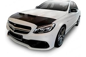 AUTO-BRA AB3-00281 CAR HOOD BRA compatible with MB Mercedes-Benz C-Class S205 C63 2015-2018 Front End Nose Mask Bonnet Bra STONEGUARD PROTECTOR TUNING