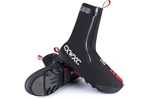 CXWXC Cycling Shoe Covers Neoprene Waterproof,Winter Thermal Warm Full Bicycle Overshoes for Men Women,Road Mountain Bike Booties