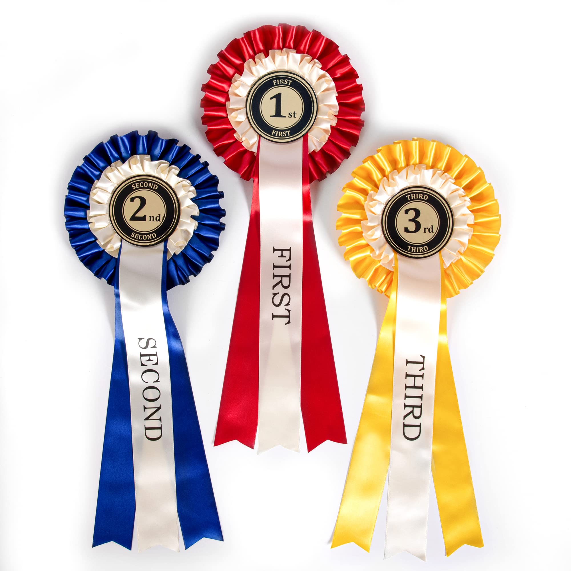 Farriers Equine Care Rosettes Set of Three 1st 2nd 3rd Place Excellent Quality