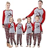 Joyond Kids Family Matching Christmas Holiday Sets, Snug Fit 100% Cotton, Adult, Men, Women, Big Kid, Toddler,Pajama Set, Christmas Jumping Reindeer, 3XL