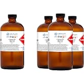 Lab Alley n-Heptane 99% High Purity Solvent, Non-Polar Solvent for Laboratory, Industrial &amp; Research Use, 1 Gallon (Pack of 4 x 1 Quart Bottles)