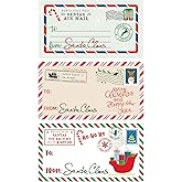 from Santa Gift Tags, Peel and Stick Christmas Gift Tags - 42 Labels, from Santa Stickers for Kids Christmas Wrapping Paper Decoration