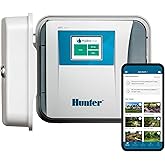 Hunter HPC400 Sprinkler Controller, 4 Zone, WiFi Smart Sprinkler Timer | Indoor/outdoor 4 station irrigation controller with