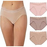 Maidenform womens Microfiber Bikini Underwear, Mid-rise Bikini Panties, 3-pack