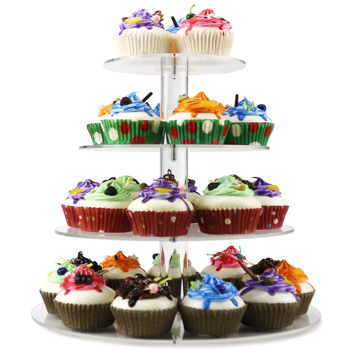 DYCacrlic Desktop Organizer for Home Office Supplies Files Pen and Desk Accessories Organization,Clear Big Desktop Organizer Box 2 set Drawers,Office Desktop Organizer Stand Holder Shelf,Cute,Supply