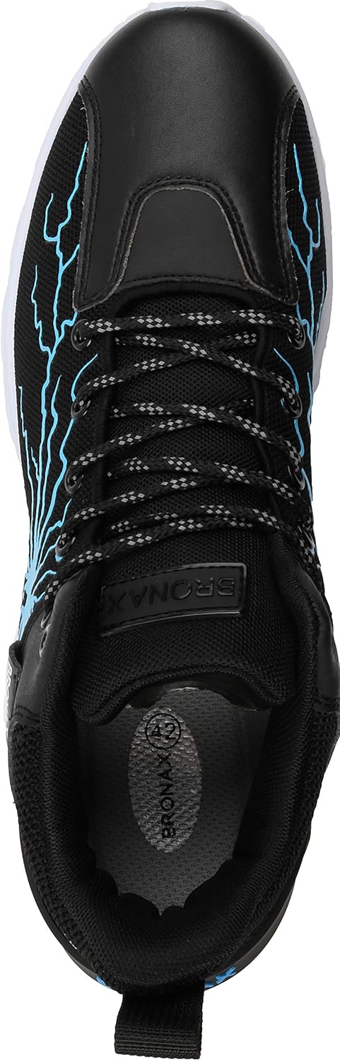  | BRONAX Men's Lightning Design Fashion Sneakers | Fashion Sneakers