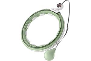 FITMIND Upgraded Silent Hoop Weighted Workout Hoop for Weight Loss,Smart Weighted Fitness Circle with Counter，Exercise Hoops for Women Adults and Beginners，Abs Workout