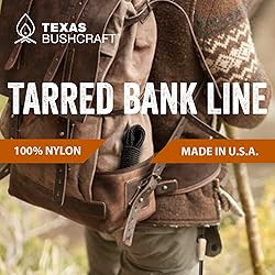 Texas Bushcraft Tarred Bank Line Twine - #36 Black