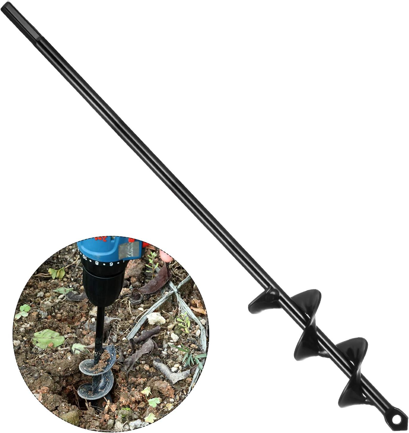 punta per trivella per scavatrice a coclea